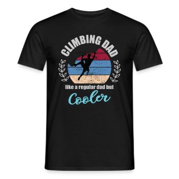 Climbing Dad Climbing Dad Climbing Dad Boulder - Men's T-Shirt - black - Front - AI Model Male 178 light (178cm)