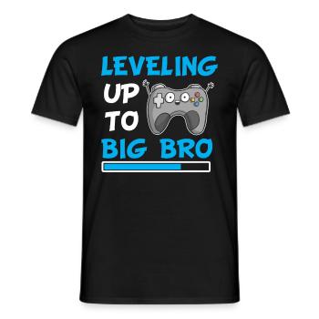 Frère jeunes frères et sœurs bébé anniversaire cadeau - T-shirt homme - noir - Devant - AI Model Male 178 light (178cm)
