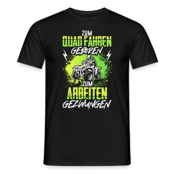 Quad ATV Geschenk Lustig - Männer T-Shirt - Schwarz - Vorne - AI Model Male 178 light (178cm)