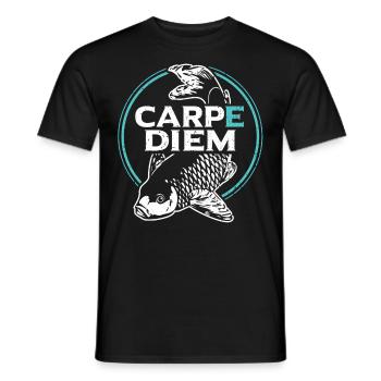 Fischer Forelle Barsch Angler Geburtstagsgeschenk - Männer T-Shirt - Schwarz - Vorne - AI Model Male 178 light (178cm)