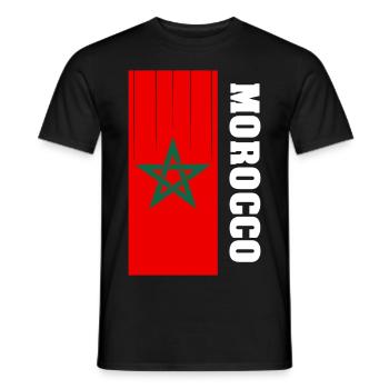 Morocco - Men's T-Shirt - black - Front - AI Model Male 178 light (178cm)