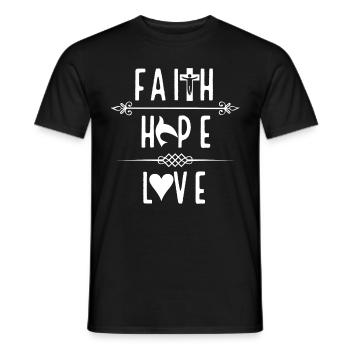 Jésus, Jésus, Jésus, Jésus, Jésus, Jésus, Jésus - T-shirt homme - noir - Devant - AI Model Male 178 light (178cm)