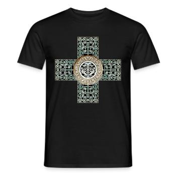 Byzance Paons Mythologie - T-shirt homme - noir - Devant - AI Model Male 178 light (178cm)