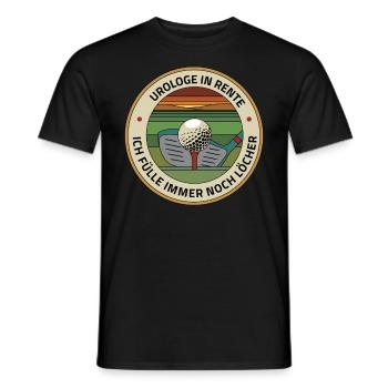 Urologe Golf Rente Golfer Golfplatz füllt Löcher - Männer T-Shirt - Schwarz - Vorne - AI Model Male 178 light (178cm)