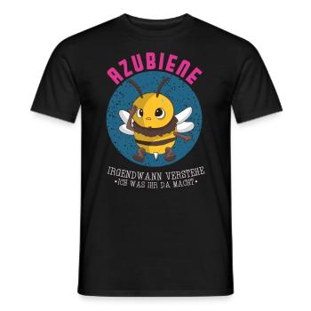 Trainee bee At some point I will understand trainee - Men's T-Shirt - black - Front - AI Model Male 178 light (178cm)