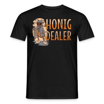 Honigbiene Honig Dealer Imkerei Bienenzüchter - Männer T-Shirt - Schwarz - Vorne - AI Model Male 178 light (178cm)