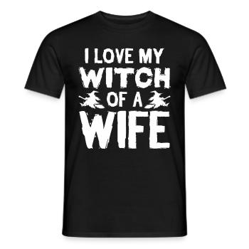 Épouse mariage saint valentin anniversaire de mariage - T-shirt homme - noir - Devant - AI Model Male 178 light (178cm)