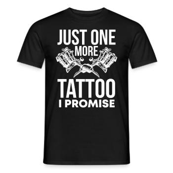 Tatouage tatouage anniversaire cadeau de Noël - T-shirt homme - noir - Devant - AI Model Male 178 light (178cm)
