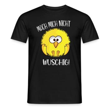 Flauschiges Küken mach mich nicht wuschig - Männer T-Shirt - Schwarz - Vorne - AI Model Male 178 light (178cm)