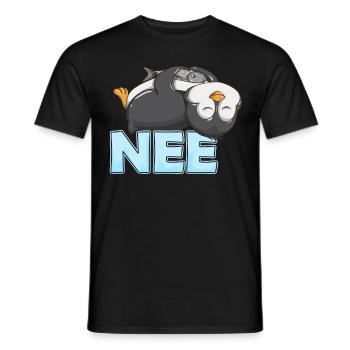 Fauler Pinguin Tierliebhaber Nee Pinguine Fisch - Männer T-Shirt - Schwarz - Vorne - AI Model Male 178 light (178cm)