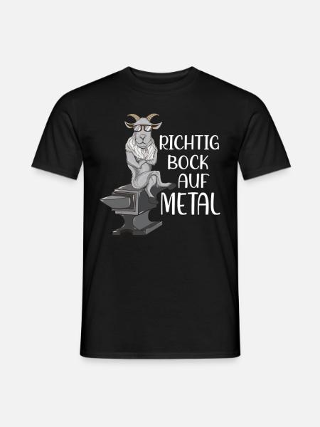 Richtig Bock auf Metal Heavy Metal Festival - Männer T-Shirt - Schwarz