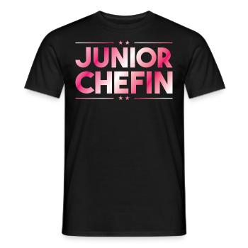 Junior chefin - Im Haus bin ich der boss geschenk - Männer T-Shirt - Schwarz - Vorne - AI Model Male 178 light (178cm)