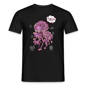 Ich bin eine Qualle Karneval Kostüm Fasching Meer - Männer T-Shirt - Schwarz - Vorne - AI Model Male 178 light (178cm)