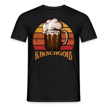 Retro Cherry Goat Gaßmaß - Men's T-Shirt - black - Front - AI Model Male 178 light (178cm)