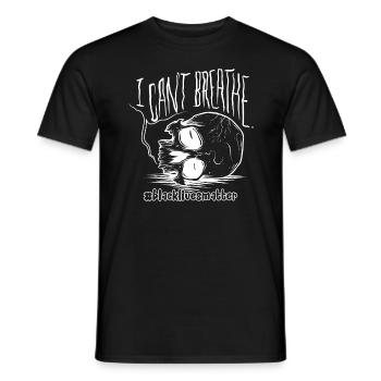 I can't breathe - black lives matter - Men's T-Shirt - black - Front - AI Model Male 178 light (178cm)
