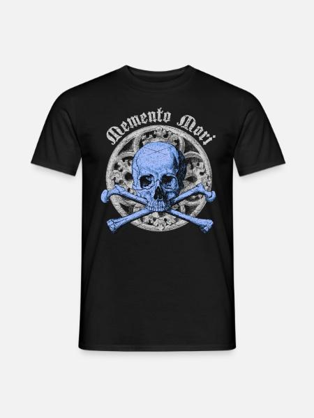 Skull Totenkopf gothic Memento-Mori Schädel - Männer T-Shirt - Schwarz