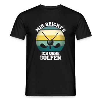 Golfen Golf spielen Golfspruch Minigolf Golfplatz - Männer T-Shirt - Schwarz - Vorne - AI Model Male 178 light (178cm)