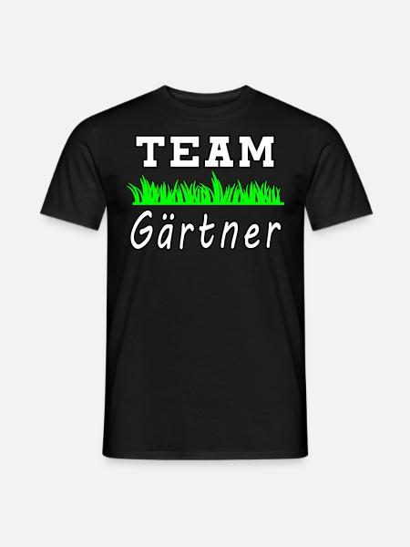 Team Gärtner - Männer T-Shirt - Schwarz