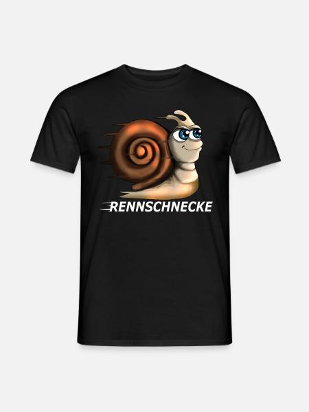 Rennschnecke Joggen Laufen Läufer Sport Marathon - Männer T-Shirt - Schwarz