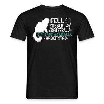 Ein ganz normaler Arbeitstag Tierazrt Traumberuf - Männer T-Shirt - Schwarz - Vorne - AI Model Male 178 light (178cm)