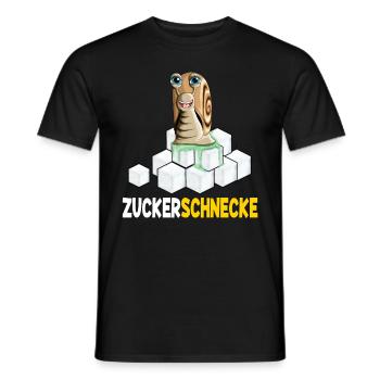 Zuckerschnecke lustiges Wortspiel Zucker Schnecke - Männer T-Shirt - Schwarz - Vorne - AI Model Male 178 light (178cm)