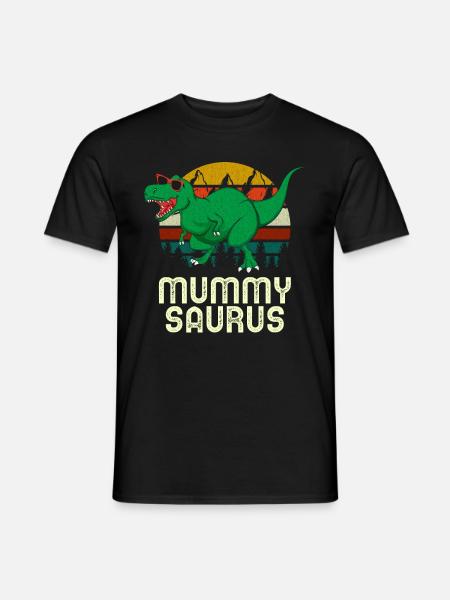 Mummy Saurus Rex Mummy Dinosaur Mummysaurus - Men's T-Shirt - black