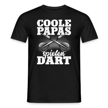 Darts Dart Papa Geschenk Dartspieler Dartboard - Männer T-Shirt - Schwarz - Vorne - AI Model Male 178 light (178cm)