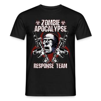Zombie Apocalypse Response Team - Männer T-Shirt - Schwarz - Vorne - AI Model Male 178 light (178cm)