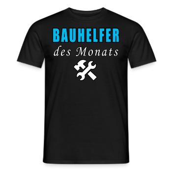 Bauhelfer Des Monats - Männer T-Shirt - Schwarz - Vorne - AI Model Male 178 light (178cm)