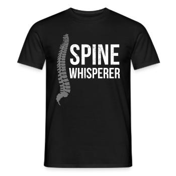 Wirbelsäule Arzt Geburtstag Weihnachten Geschenk - Männer T-Shirt - Schwarz - Vorne - AI Model Male 178 light (178cm)