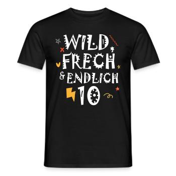 10 Jahre Geburtstag Geschenk Mädchen Junge divers - Männer T-Shirt - Schwarz - Vorne - AI Model Male 178 light (178cm)