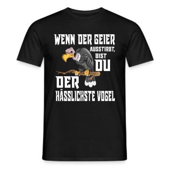 Hässlicher Vogel Geier Aas Fresser Verhöhnen Spaß - Männer T-Shirt - Schwarz - Vorne - AI Model Male 178 light (178cm)