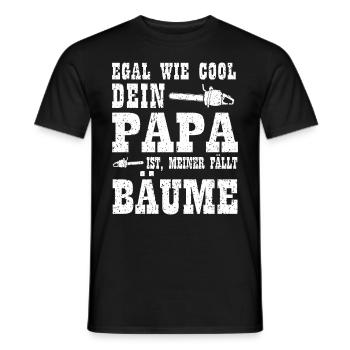 Kind Holzfäller Geburtstag Weihnachten Geschenk - Männer T-Shirt - Schwarz - Vorne - AI Model Male 178 light (178cm)