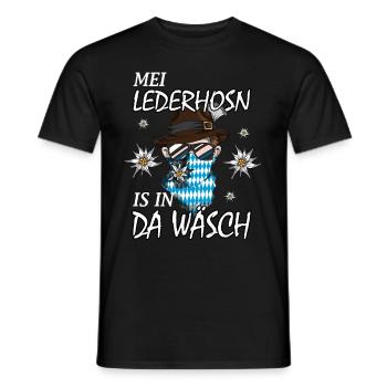 Bayern Traditionales Outfit Trachten Spruch Design - Männer T-Shirt - Schwarz - Vorne - AI Model Male 178 light (178cm)
