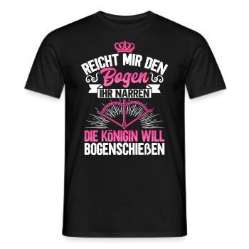Bogenschützin Geschenk Bogenschießen Bogensport - Männer T-Shirt - Schwarz - Vorne - AI Model Male 178 light (178cm)