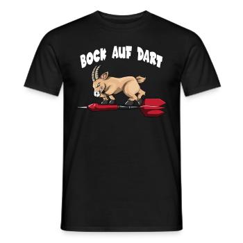 Bock auf Dart Dartspieler Dartscheibe Ziege Dart - Männer T-Shirt - Schwarz - Vorne - AI Model Male 178 light (178cm)