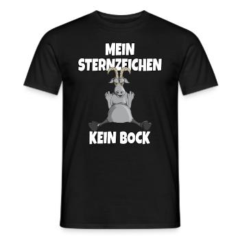 Le signe du zodiaque n’a pas de chèvre grosse paresseuse Capricorne - T-shirt homme - noir - Devant - AI Model Male 178 light (178cm)
