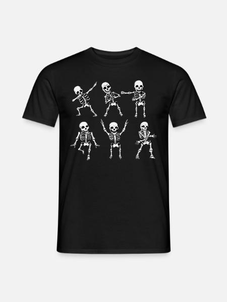 Halloween Radiolog Radiolog Radiologia Szkielet - T-shirt męski - czarny