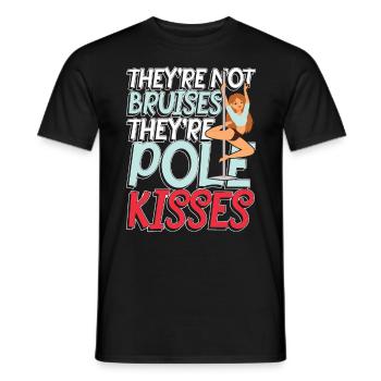 They're not bruises they're pole kisses - Männer T-Shirt - Schwarz - Vorne - AI Model Male 178 light (178cm)