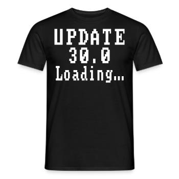 Update 30.0 Loading... - Men's T-Shirt - black - Front - AI Model Male 178 light (178cm)