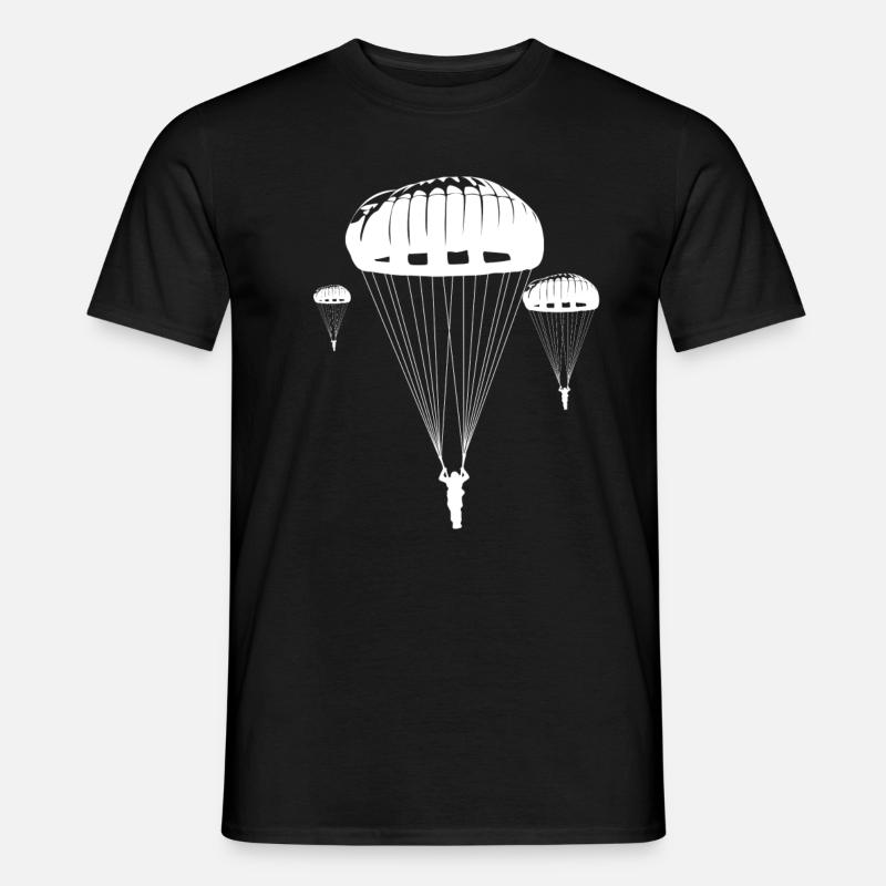 Fallschirmjäger Airborne Division - Männer T-Shirt - Schwarz