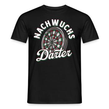 Nachwuchs Darter Dartspieler Dart Geschenk Kinder - Männer T-Shirt - Schwarz - Vorne - AI Model Male 178 light (178cm)