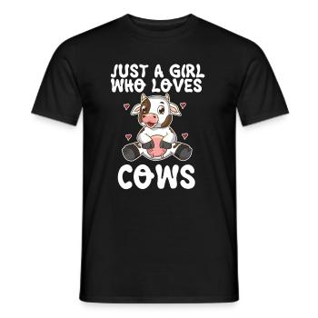 Milchkuh Farm Bauernhofbesitzer Kuhliebhaber - Männer T-Shirt - Schwarz - Vorne - AI Model Male 178 light (178cm)