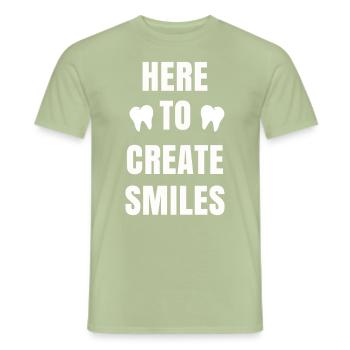 Dentist Toothpaste Toothbrush Kiefer Doc Dentist - Men's T-Shirt - sage - Front - AI Model Male 178 light (178cm)