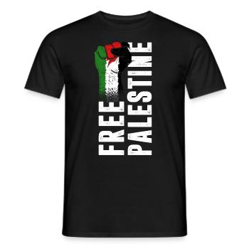 Palestine Tshirt Hommes Enfants Femmes Palestine - T-shirt homme - noir - Devant - AI Model Male 178 light (178cm)