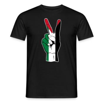 Palestine - T-shirt homme - noir - Devant - AI Model Male 178 light (178cm)