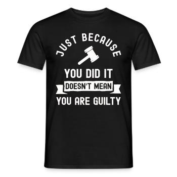 Lawyer Tshirt Law Lawyer Judge Lawyer Law - Men's T-Shirt - black - Front - AI Model Male 178 light (178cm)