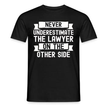 Lawyer Law Lawyer Judge Lawyer Law Firm - Men's T-Shirt - black - Front - AI Model Male 178 light (178cm)