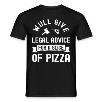 Anwalt Geschenk Gericht Jura Jurist Richter Justiz - Männer T-Shirt - Schwarz - Vorne - AI Model Male 178 light (178cm)