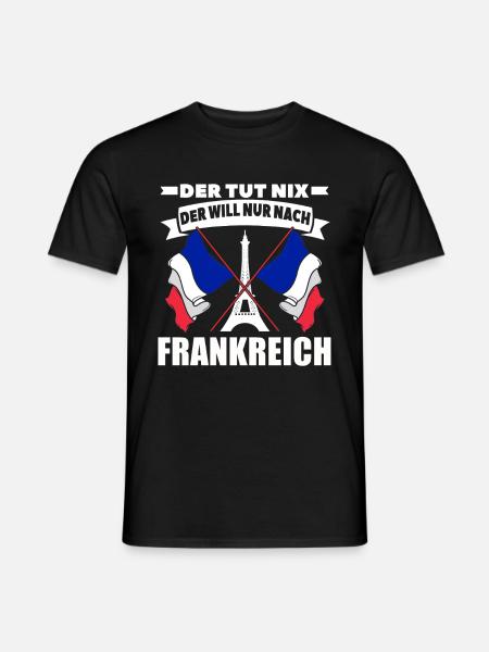 Frankreich - Männer T-Shirt - Schwarz
